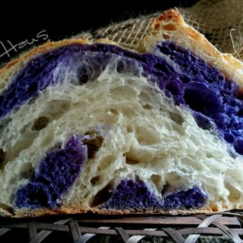 Butterfly Pea  Butterfly Pea Flowers Sourdough Bread first overview