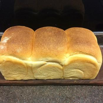 Fat Piggy Sourdough Tartine and plain bread first slice