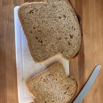 MacPike Family Starter MacPike Family Loaf Bread first slice