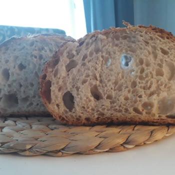 Memole Bread usually with white flour or mix first slice