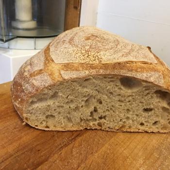 Mile-high Rye Quarter ancient grain boule first overview