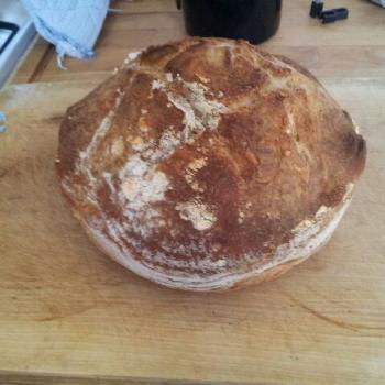 The Creature (Mark II) Worlds easiest and most delicious dutch oven bread second slice